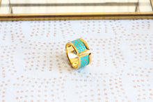 Load image into Gallery viewer, Bague turquoise, bijou artisanal