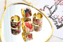 Charger l'image dans la galerie, Bague Ume - bleu indigo & rouge