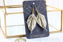 Charger l'image dans la galerie, Boucles d'oreilles origami, bijoux de créateurs