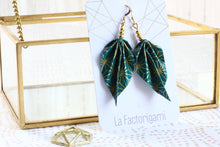 Charger l'image dans la galerie, Boucles d'oreilles origami, bijoux de créateurs