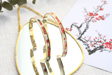 Load image into Gallery viewer, Ume thin bracelet - indigo blue & red