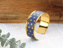 Load image into Gallery viewer, Manchette origami, fait-main, papier traditionnel japonais