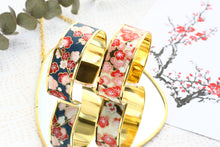 Charger l'image dans la galerie, Manchette Ume - bleu indigo & rouge