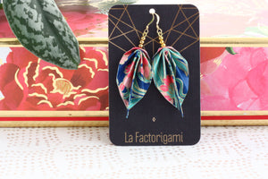 Casa Pampa origami Leaf Earrings